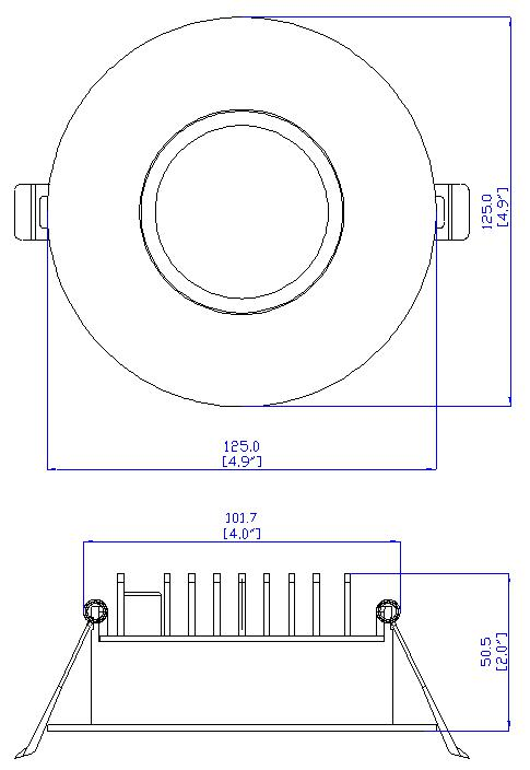 Liteharbor 4 Inch Round Shape LED Downlight - Image 3