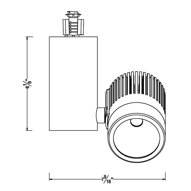45W J/H/L Type Track System 3CCT COB LED Track K3023L Gallery Lighting - Image 3