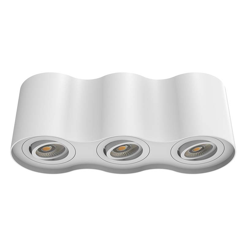 Surface Mounted Round Shape LED Downlight With 3 lamps