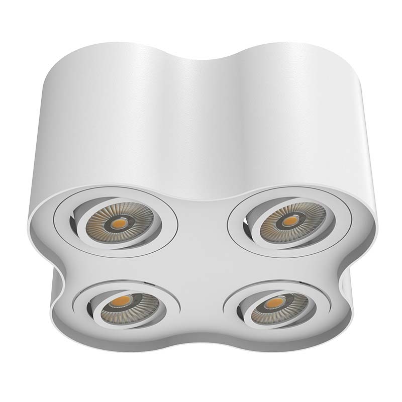 Surface Mounted Round Shape LED Downlight With 4 lamps