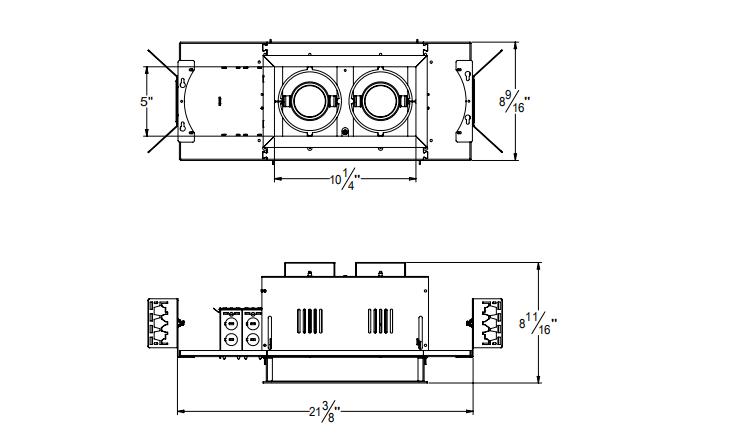 Commercial LED Recessed Light Multiple Downlight 2 lights Shopping Light - Image 3
