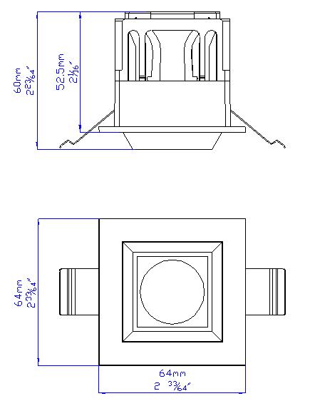 Pressable Trimless LED Miniature Recessed Multiple Downlight Single - Image 4