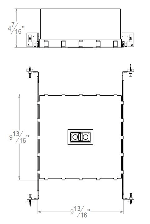 Trimmed/Trimless IC Airtight Vertical Mini LED Multiple Downlight With 2 Lamps - Image 3