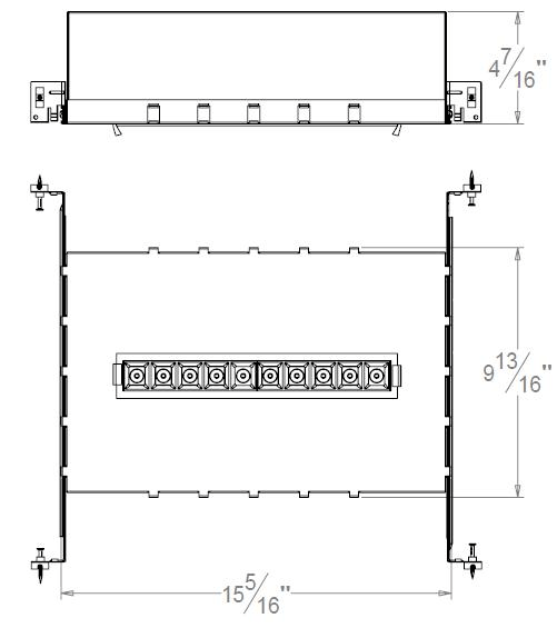 Trimmed/Trimless IC Airtight Vertical Mini LED Multiple Downlight With 10 Lamps - Image 3