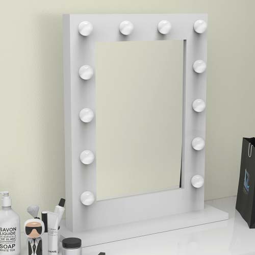 wall mounted hollywood mirror