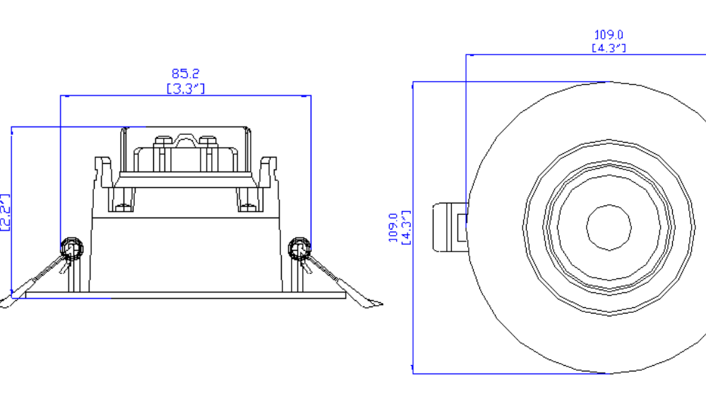 Liteharbor 3" Square Rotatable LED Eyeball Downlight - Image 3