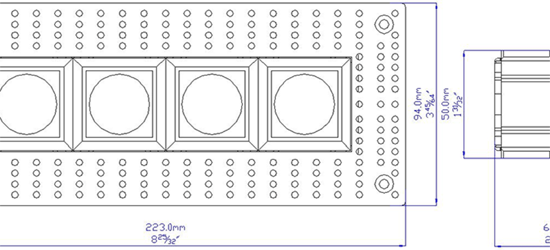 Residential Modular LED Recessed Multiple Downlight with 4 Heads - Image 4