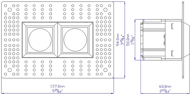 New Design Miniature LED Multiple Recessed Downlight with 2 Heads - Image 4