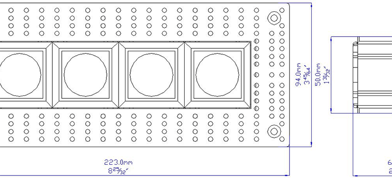 New Design Trimless Miniature LED Multiple Recessed Downlight with 4 Heads - Image 5