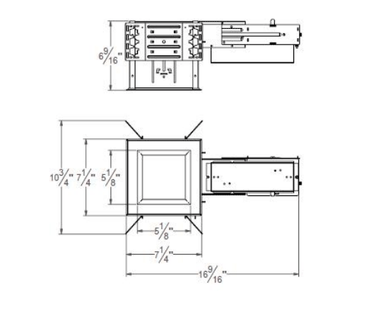 Lighting Project 6" Architectural Square LED Commercial Downlights Manufacturer - Image 2