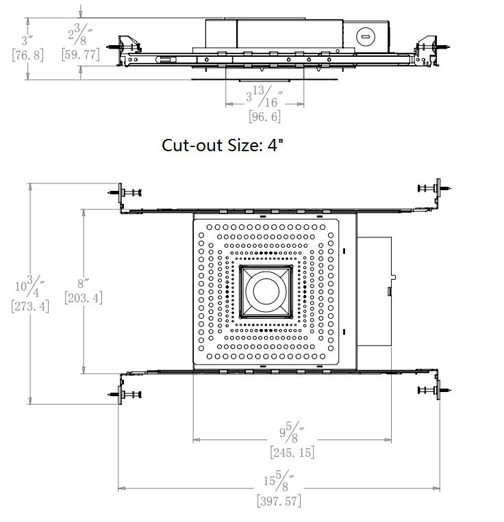 Lighting Project 3'' Shallow New Construction commercial led recessed downlights - Image 2