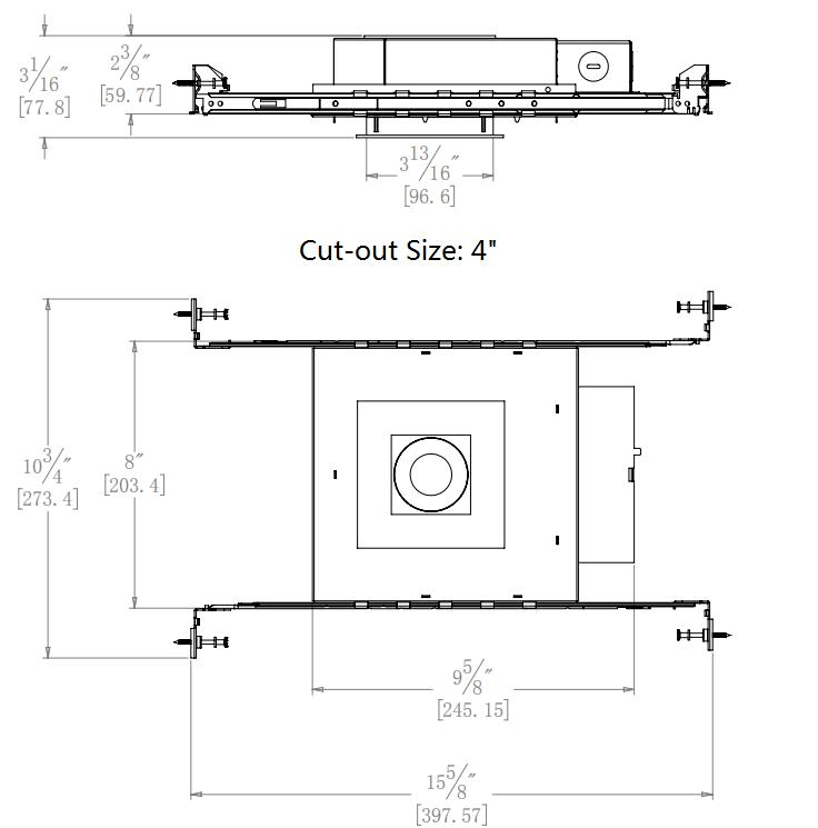 Lighting Project 3'' Shallow New Construction commercial led downlights - Image 2