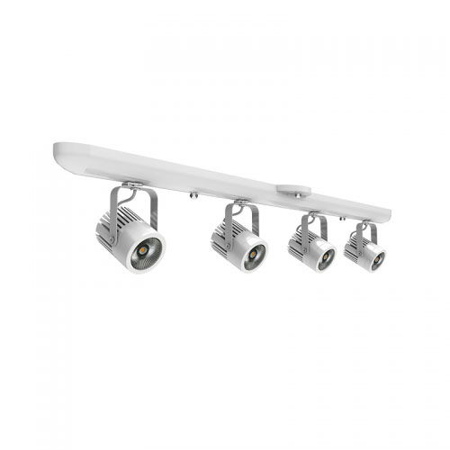 Line Volt. Die-casting LED Track Light 4 Head Clothing Store Spotlight