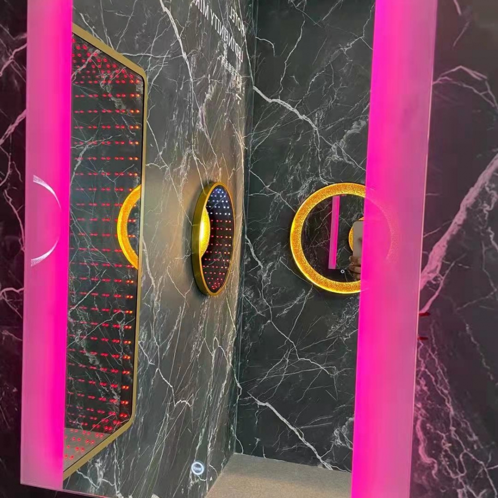 LED Square Backlit Wall Lighted Mirror for bathroom lighting project - Image 7