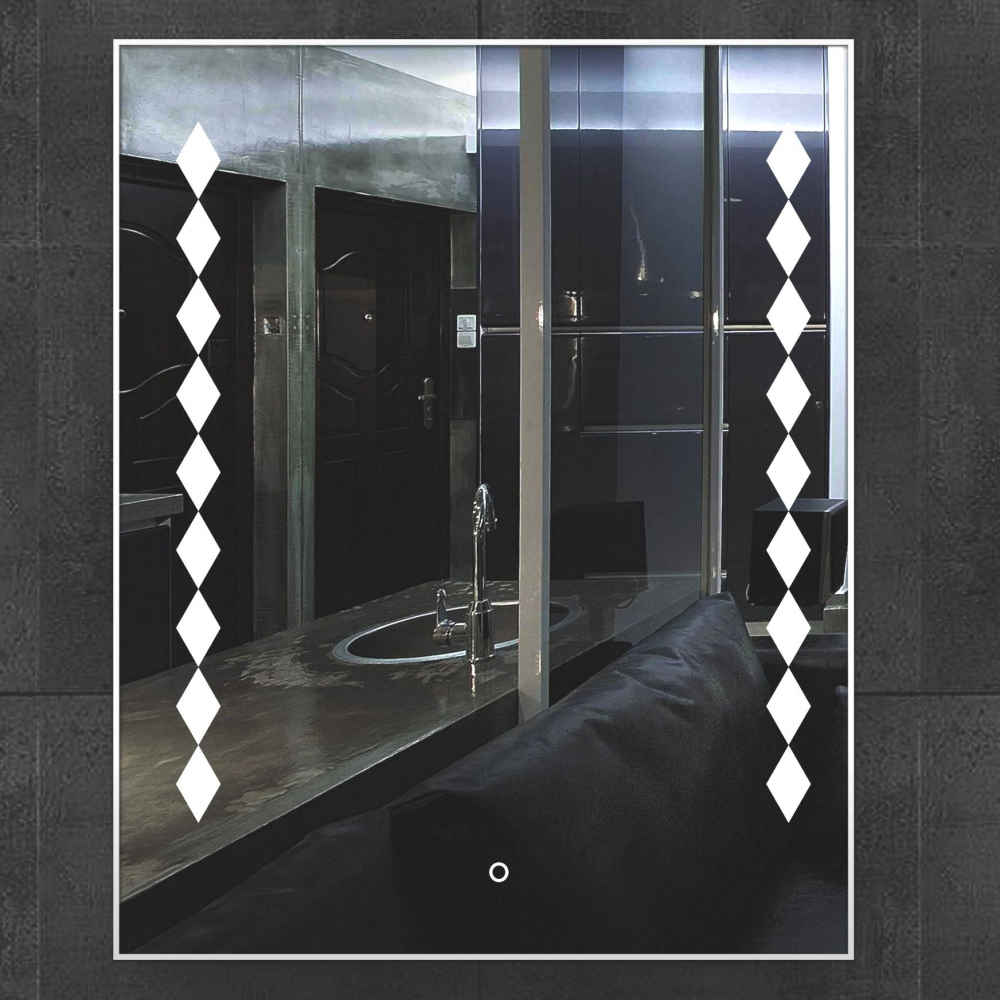 Hotel Fog Resistant Bathroom Illuminated Touch Screen Mirror Light For Bathroom - Image 2