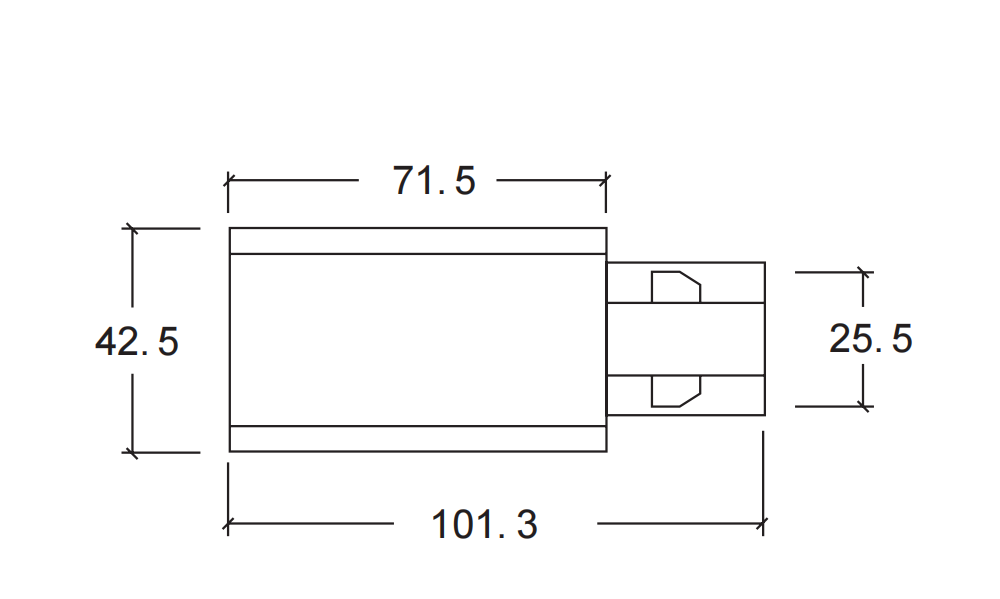 4 Line Track Connector K641-01 - Image 2