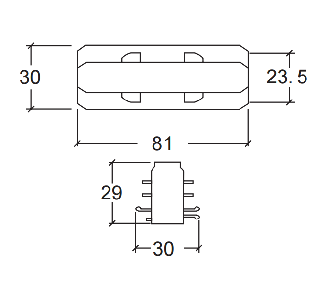 4 Line I-Mini Connector Track Light Accessories K642-02-M - Image 2