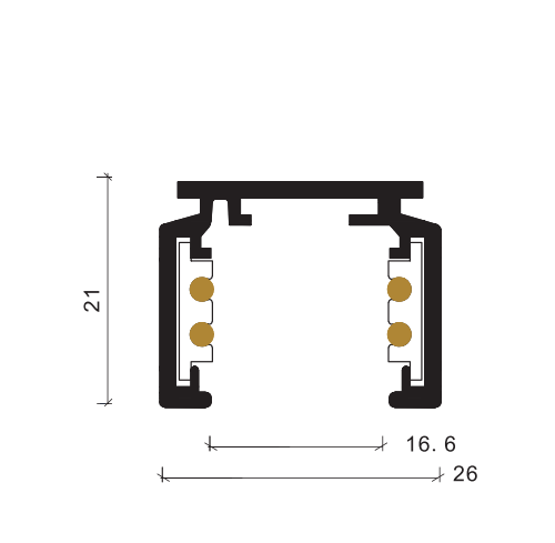 Track Light Accessories Magnet system series K5-M-4 - Image 2