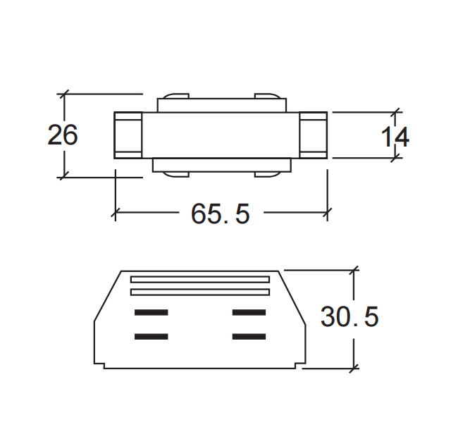 4 Line I-Mini Connector Track Light Accessories K642-01-M - Image 2
