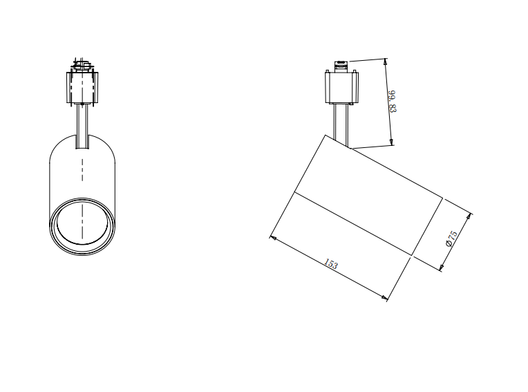 3 Rail System Combined H/J/L Type 21W COB 3CCT LED Track Light Kitchen Lighting - Image 2