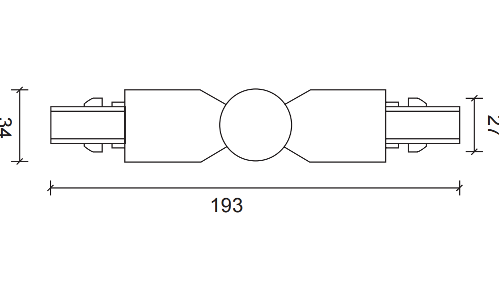 3 Line Track I/L Track Connector K638-AR - Image 2