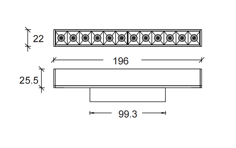 Anti-glare Magnetic Track System Linear Light DG3004 - Image 2