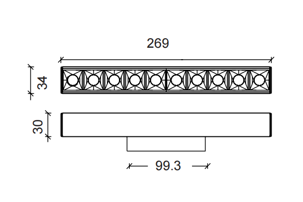 Anti-glare Magnetic Track System Panel Linear Light DG3005 - Image 2