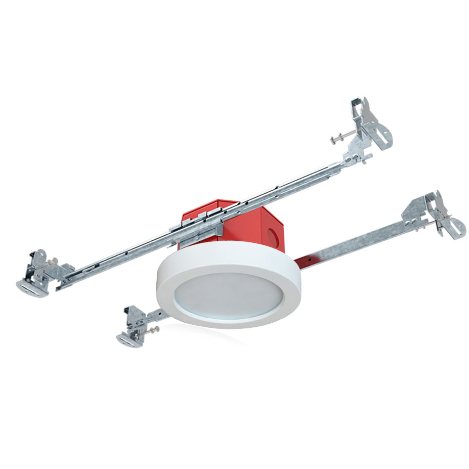 4" Fire Protection 3CCT Surface Mount Round LED Ceiling Light